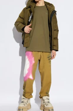 Diesel GREEN T-shirt T-BOGGY-MEGOVAL-D