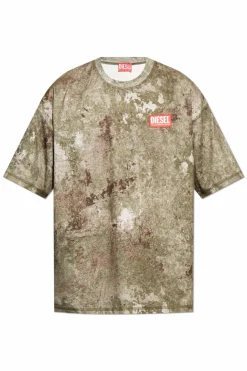 Diesel GREEN T-shirt T-BOXT-R12
