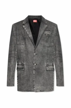 Diesel GREY Denim jacket D-REGER-S