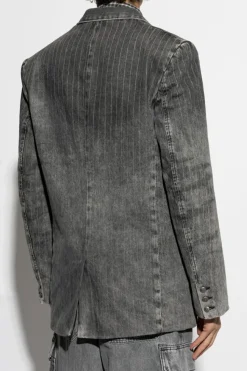 Diesel GREY Denim jacket D-REGER-S