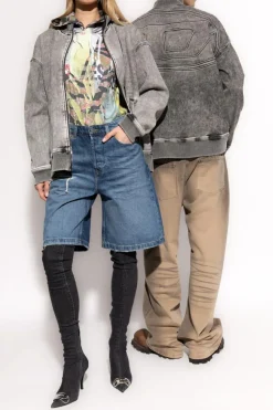 Diesel GREY Denim jacket D-CARLY-S
