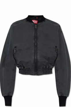 Diesel GREY ‘G-RAIL-P1’ bomber jacket