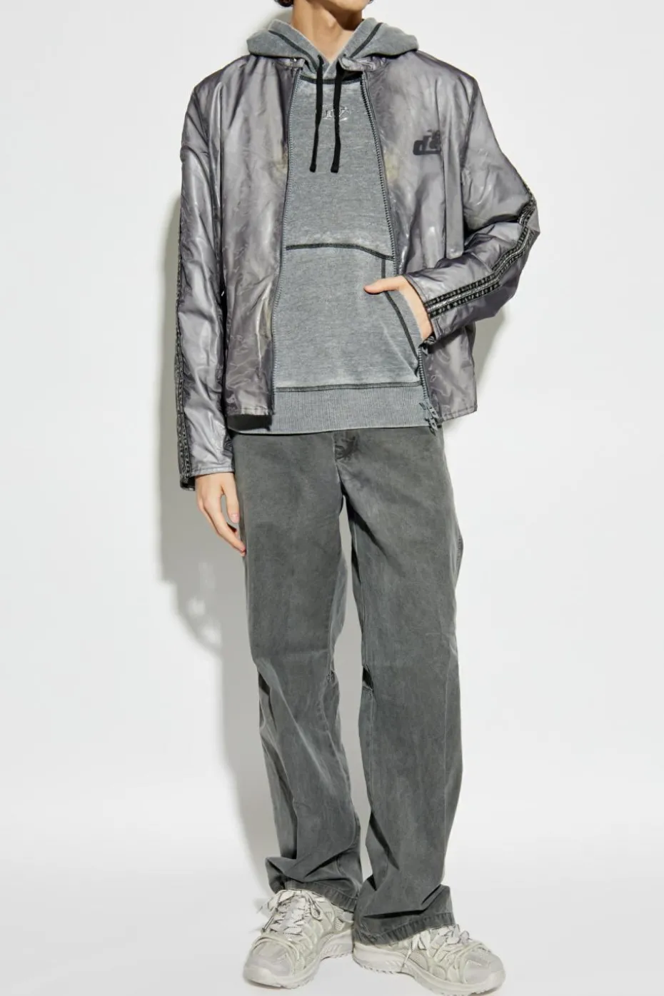Diesel GREY Hoodie S-GINN-HOOD