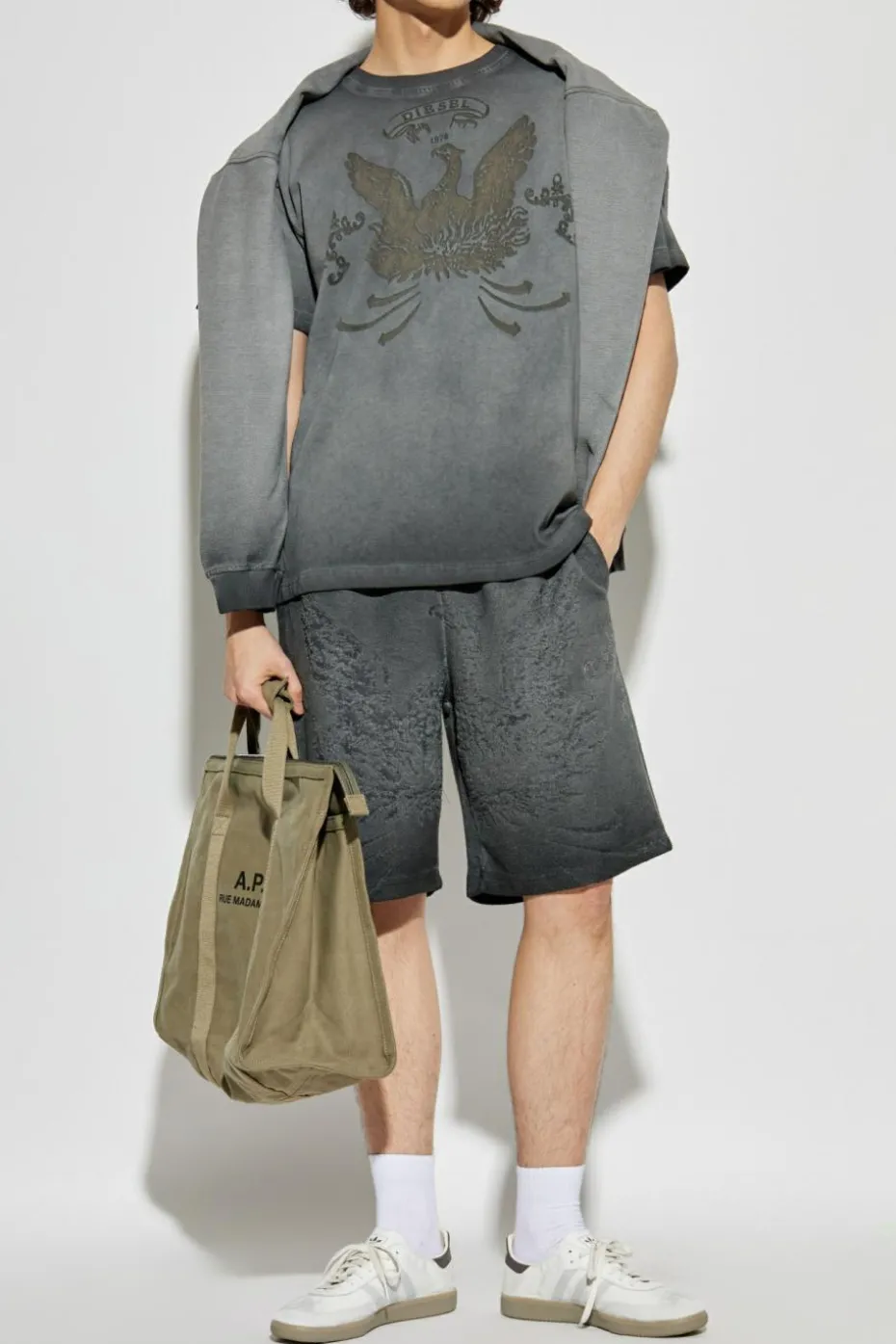 Diesel GREY "P-CROWDE" shorts