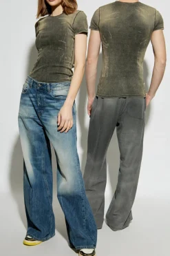 Diesel GREY Ribbed top T-HANS