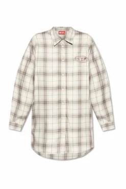 Diesel GREY Shirt dress D-DALIS-Q1