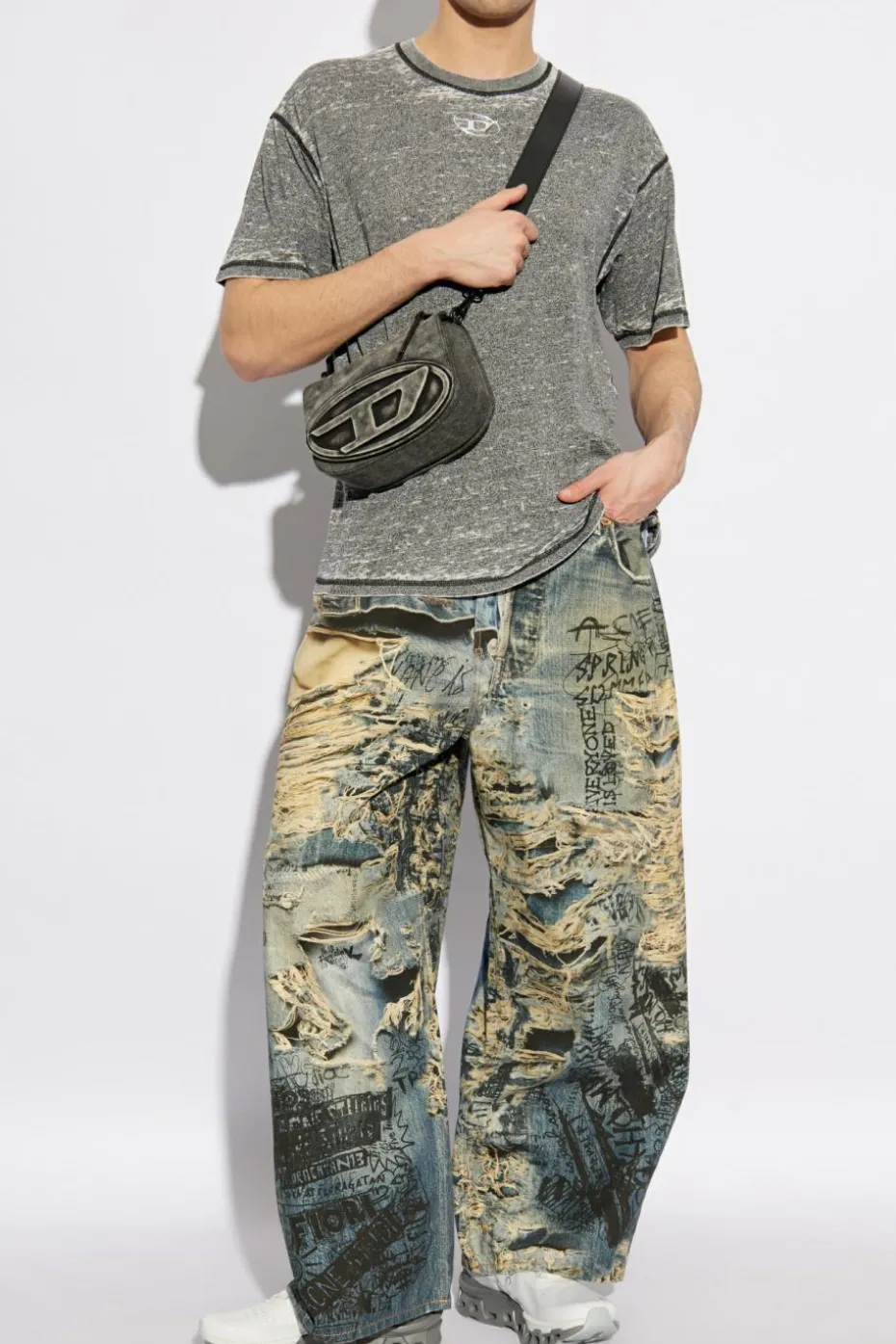 Diesel GREY T-shirt T-BOXT-PAK