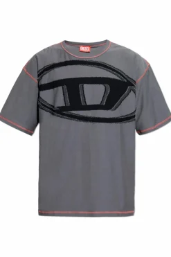 Diesel GREY T-shirt T-DOXT