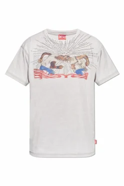 Diesel GREY T-shirt `T-NORM-T15`