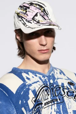 Diesel MULTICOLOUR Cap with visor `C-EIFFEL`