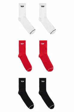 Diesel MULTICOLOUR Three-pack of socks `SKM-D-TENNIS-CREW`