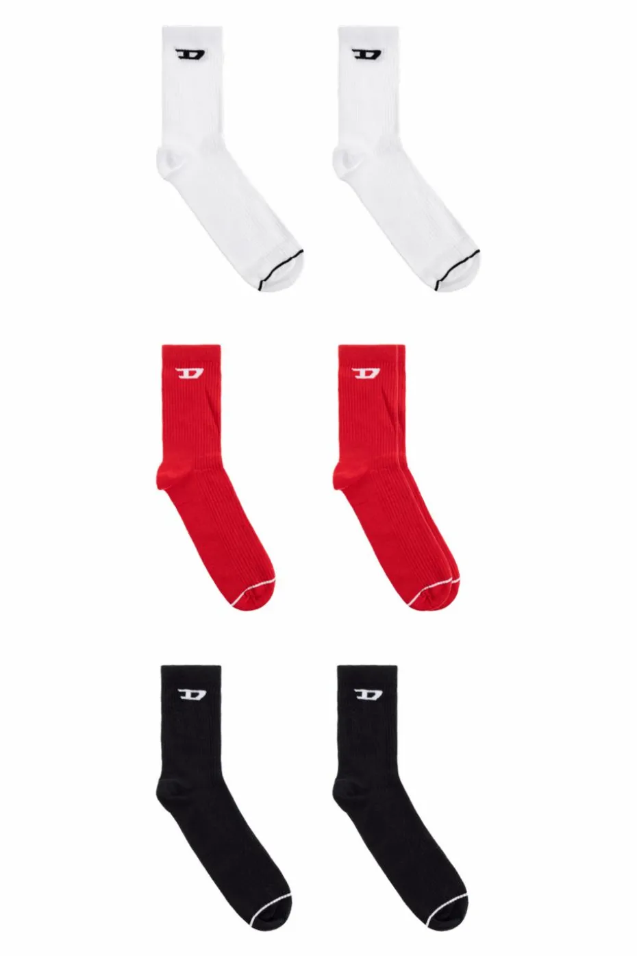 Diesel MULTICOLOUR Three-pack of socks `SKM-D-TENNIS-CREW`