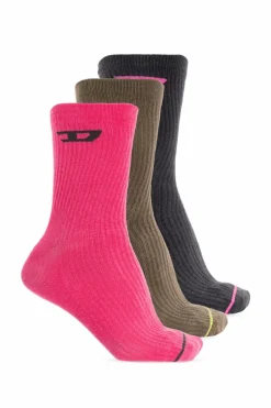 Diesel MULTICOLOUR Three-pack of socks `SKM-D-TENNIS-CREW`