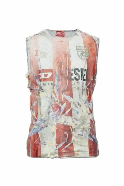 Diesel MULTICOLOUR T-shirt T-PER-STRIPE
