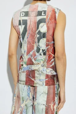 Diesel MULTICOLOUR T-shirt T-PER-STRIPE
