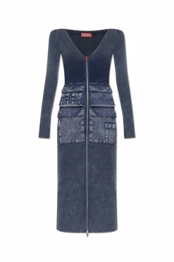 Diesel NAVY BLUE Dress "M-MELTI-LS"