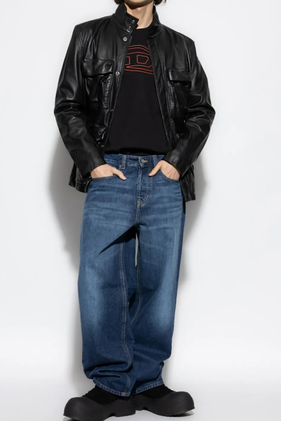 Diesel NAVY BLUE Jeans '2001 D-MACRO'