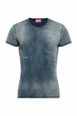 Diesel NAVY BLUE Ribbed top T-HANS