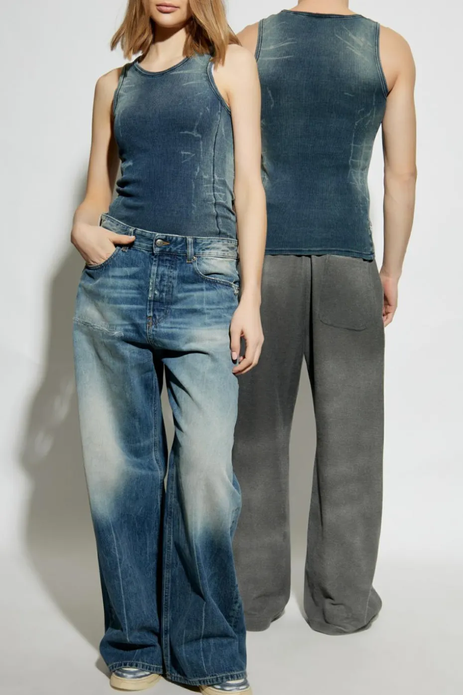 Diesel NAVY BLUE Ribbed Top