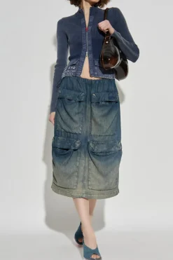 Diesel NAVY BLUE Skirt `DE-MEGI-S`