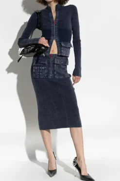 Diesel NAVY BLUE Skirt `M-MERYN`