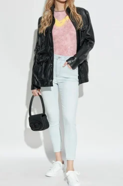 Diesel PINK T-shirt T-UNCUTIE-LONG-Q3
