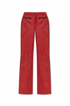 Diesel RED Leather pants L-INSEY