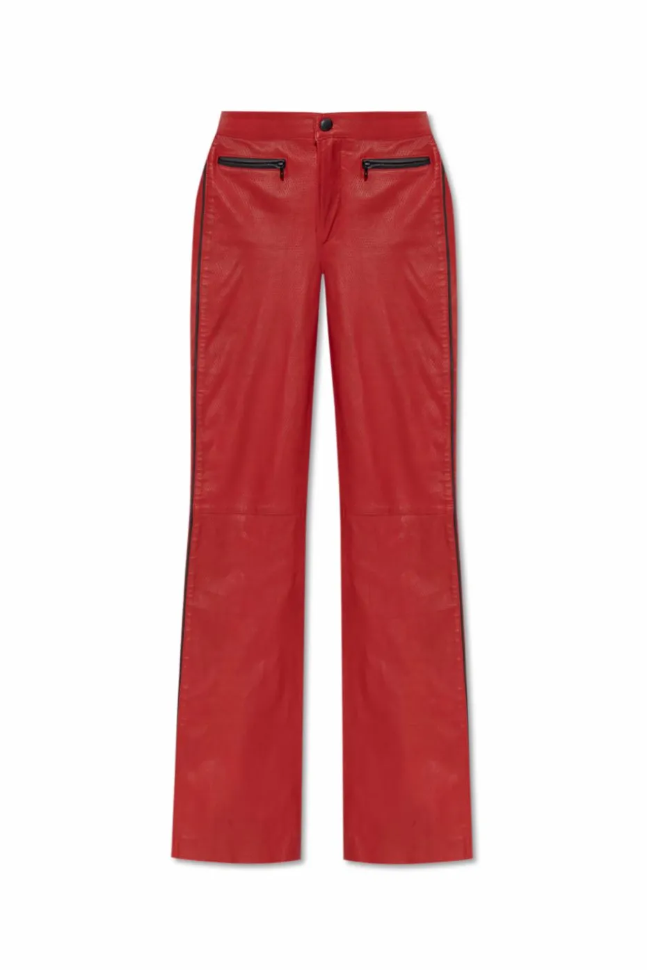 Diesel RED Leather pants L-INSEY