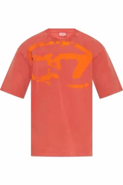 Diesel RED T-shirt T-BOXT-R21