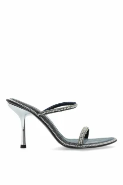 Diesel SILVER Heeled mules D-HAVANNA