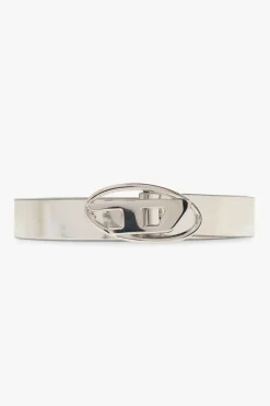 Diesel SILVER ‘OVAL D LOGO B-1DR’ belt