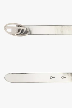 Diesel SILVER ‘OVAL D LOGO B-1DR’ belt
