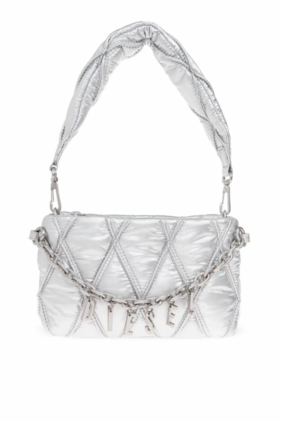 Diesel SILVER Shoulder bag "CHARM-D POUCH"
