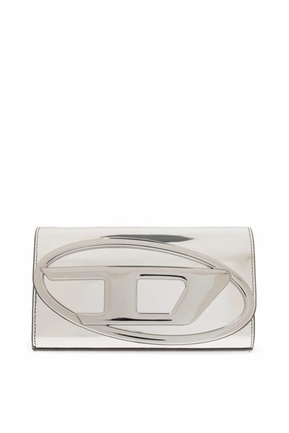 Diesel SILVER Wallet with shoulder strap '1DR'