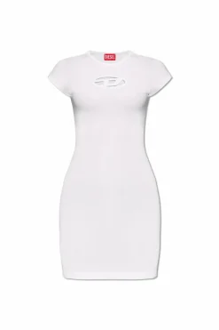 Diesel WHITE āD-ANGIELā dress with logo