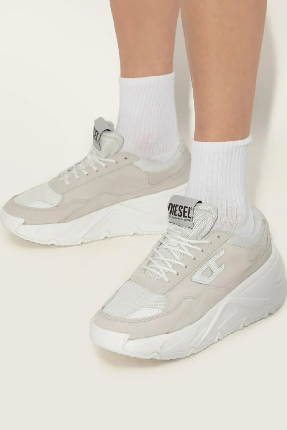 Diesel WHITE Sports shoes `S-SAVANNAH`