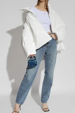 Diesel WHITE ‘T-BALLET-D’ top with long sleeves