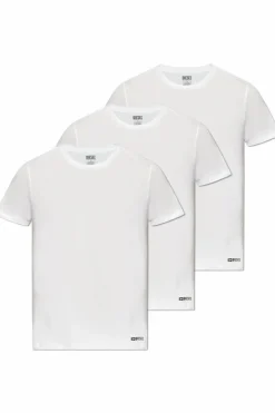 Diesel WHITE Three-pack of T-shirts