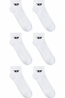 Diesel WHITE Three-pack socks SKM-D-ANKLE