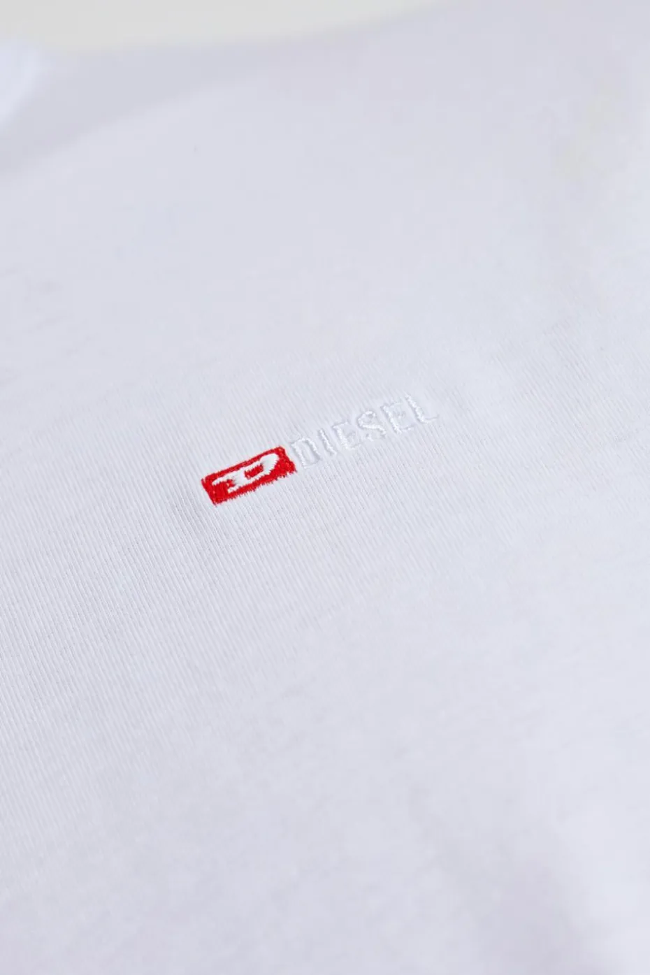 Diesel WHITE T-shirt T-ADJUST-MICRODIV