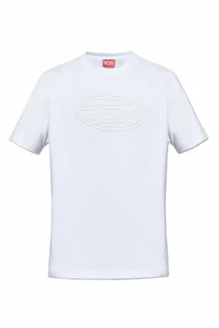 Diesel WHITE T-shirt `T-ADJUST-BIGOVAL`