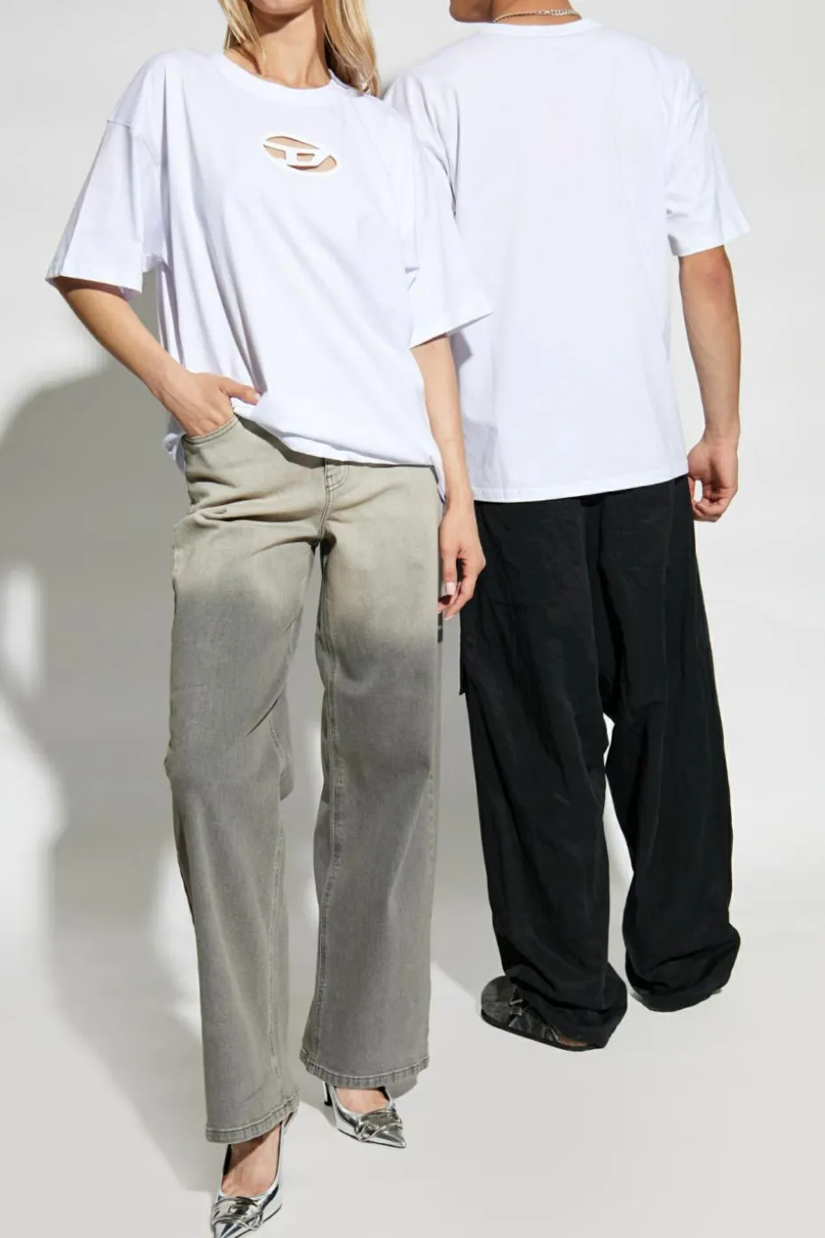Diesel WHITE T-shirt T-BOXT-OD