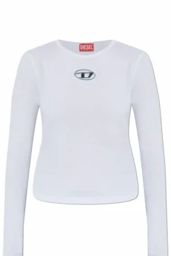 Diesel WHITE T-shirt 'T-UNCUTIE-LONG-LS-OD'