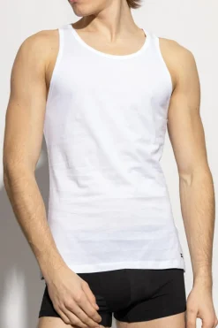 Diesel WHITE Two-pack tops WALTY-D-BOX-2PACK