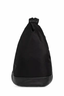 Discord Yohji Yamamoto BLACK Backpack with leather elements
