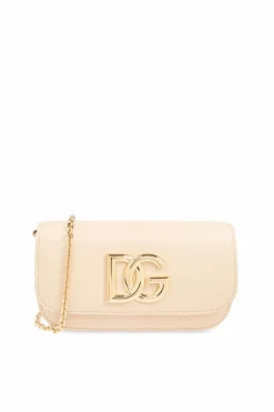 Dolce & Gabbana beige ‘3.5’ shoulder bag