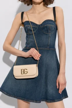 Dolce & Gabbana beige ‘3.5’ shoulder bag