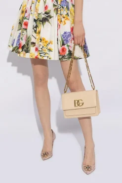 Dolce & Gabbana beige ‘3.5’ shoulder bag