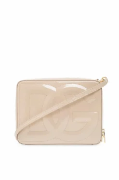 Dolce & Gabbana beige 'DG Logo Medium' shoulder bag