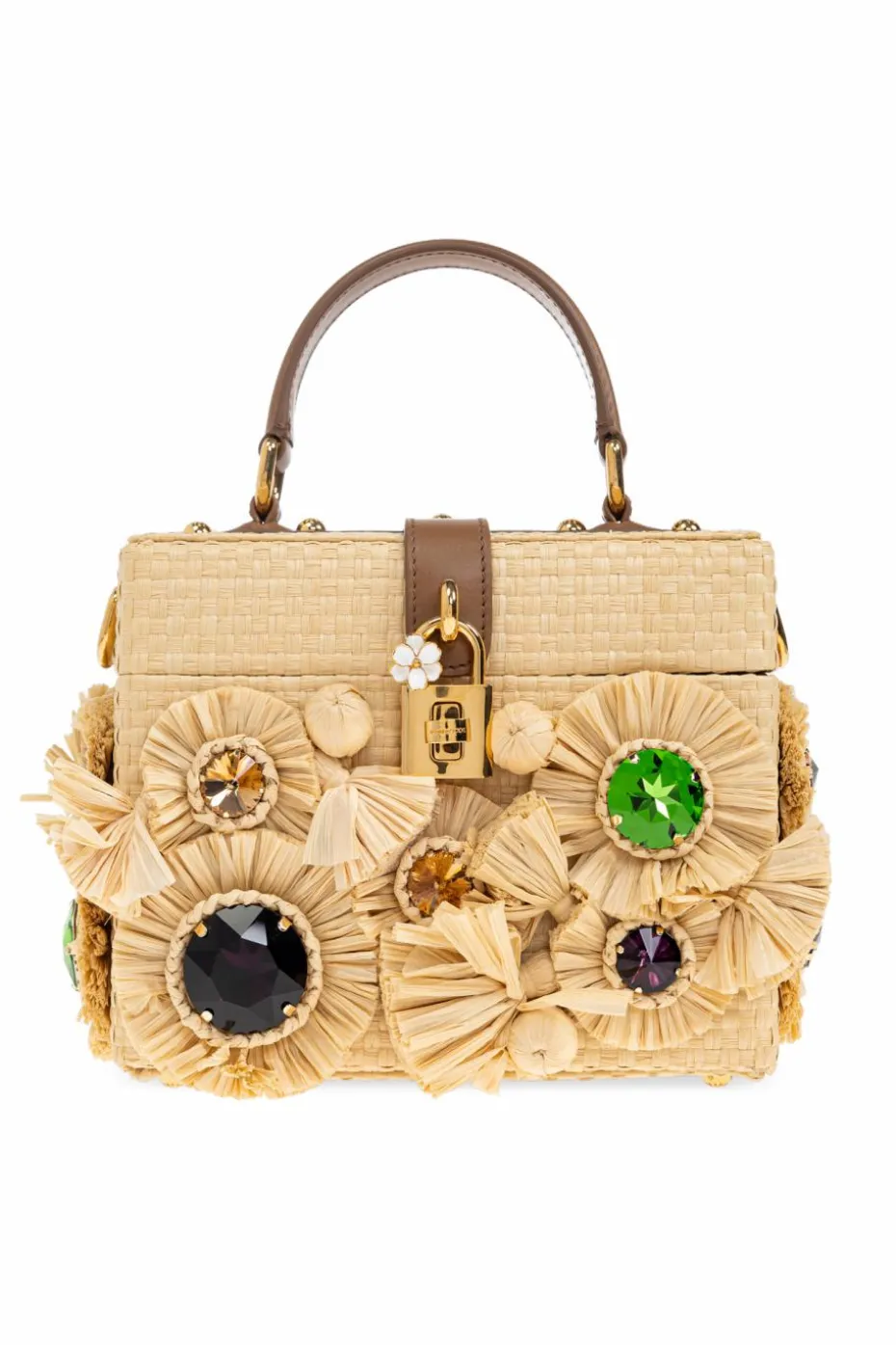 Dolce & Gabbana beige Handbag with shimmering appliqués